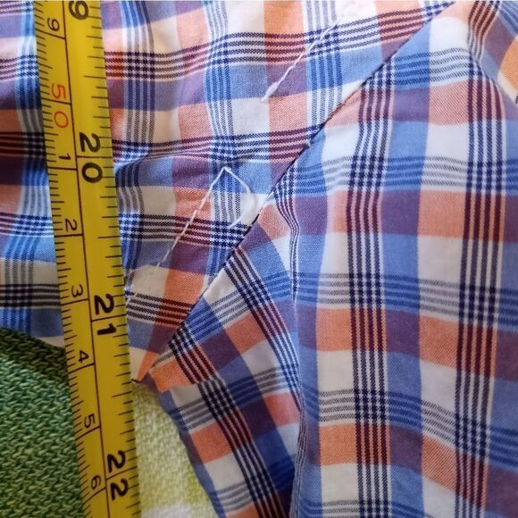Gap Lived-In Button Up Shirt Mens Medium Long Sleeve Pocket Plaid Casual - Picture 6 of 9